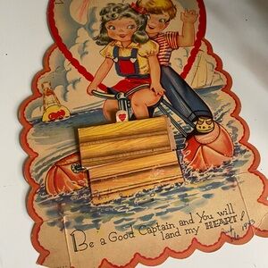 Vintage Nautical Valentine Card